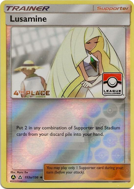 0153a Lusamine - 153a/156 (League Challenge) [4th Place] Promo League & Championship Cards