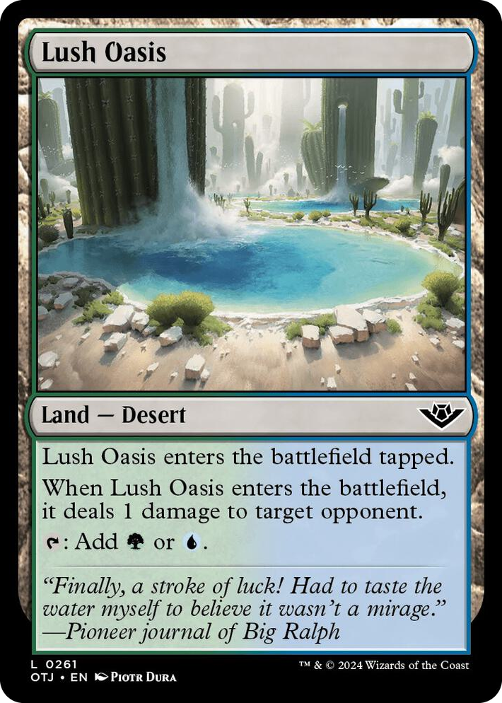 0261 Lush Oasis L Outlaws of Thunder Junction