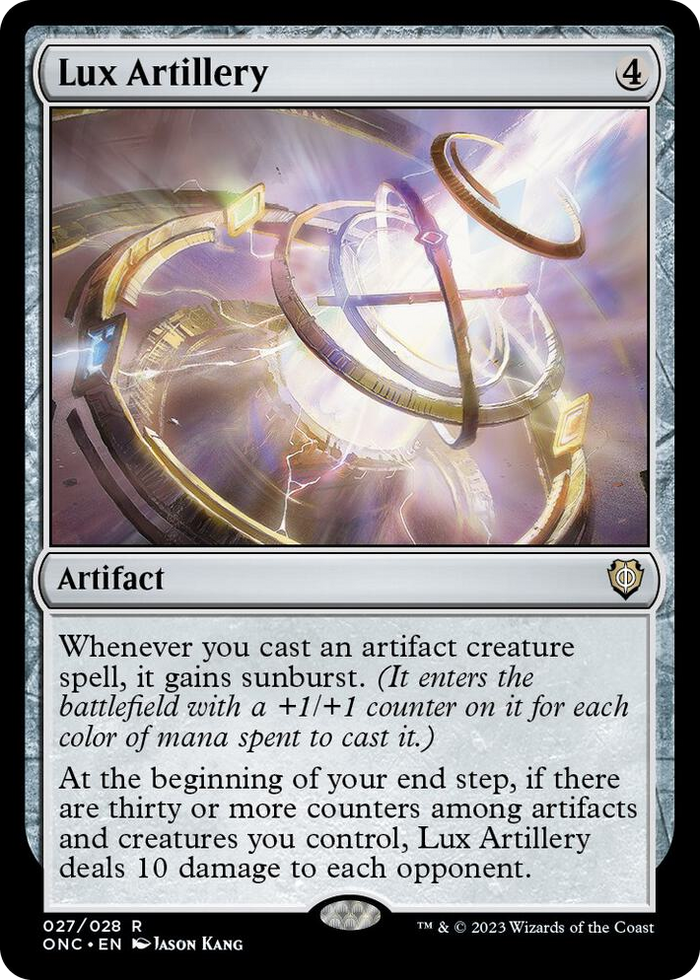 Lux Artillery #27 R - Commander: Phyrexia: All Will Be One Pokemon card