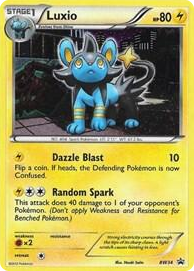 BW034 Luxio - BW34 (Cosmos Holo) Holo Rare Black and White Promos