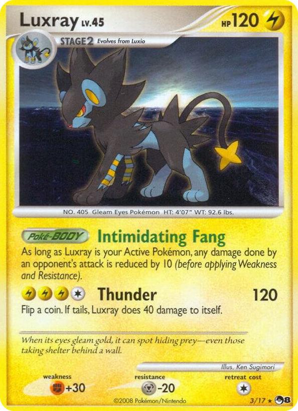 0003 Luxray Rare POP Series 8