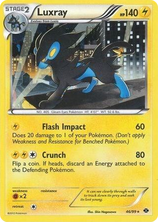 0046 Luxray - 46/99 (Cosmos Holo) Promo Blister Exclusives