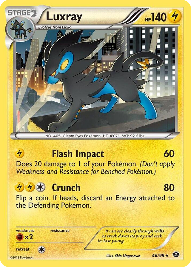 0046 Luxray - 46/99 (Non-Holo) Rare Deck Exclusives