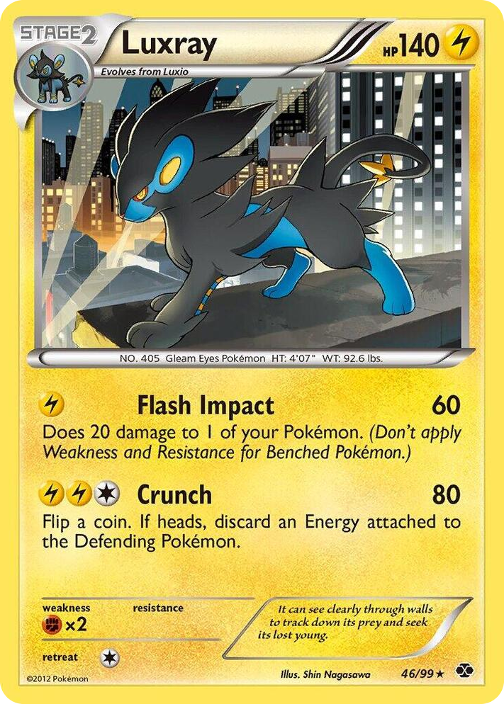 0046 Luxray - 46/99 (Non-Holo) Rare Deck Exclusives
