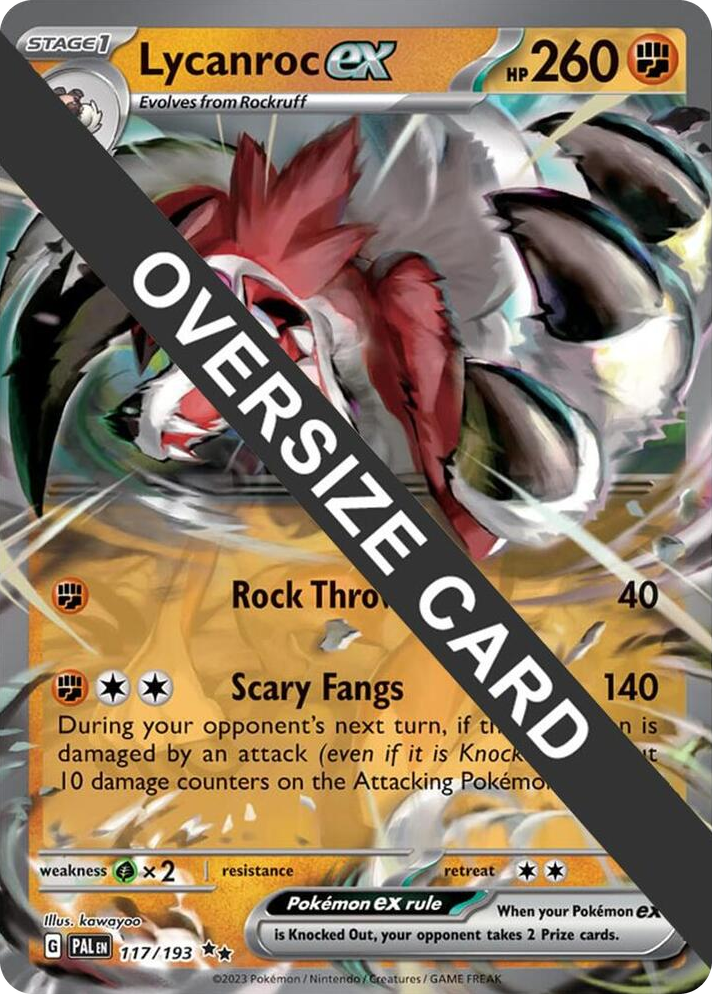 0117 Lycanroc ex Double Rare Jumbo Cards