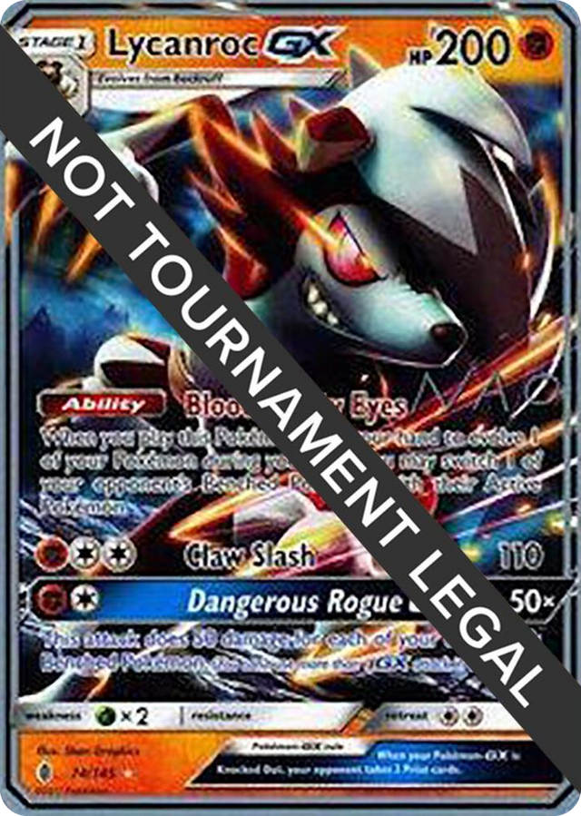 0074 Lycanroc GX - 2018 (Naohito Inoue) Ultra Rare World Championship Decks