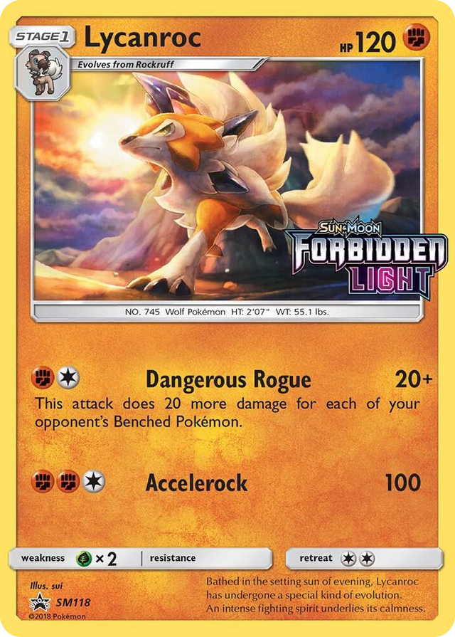 SM118 Lycanroc - SM118 (Prerelease) Promo SM Promos