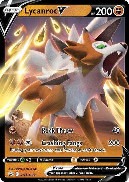 0199 Lycanroc V - SWSH199 Promo Sword & Shield Promo Cards