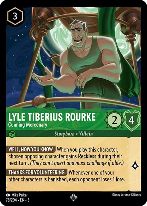 0078 Lyle Tiberius Rourke - Cunning Mercenary Super Rare Into the Inklands
