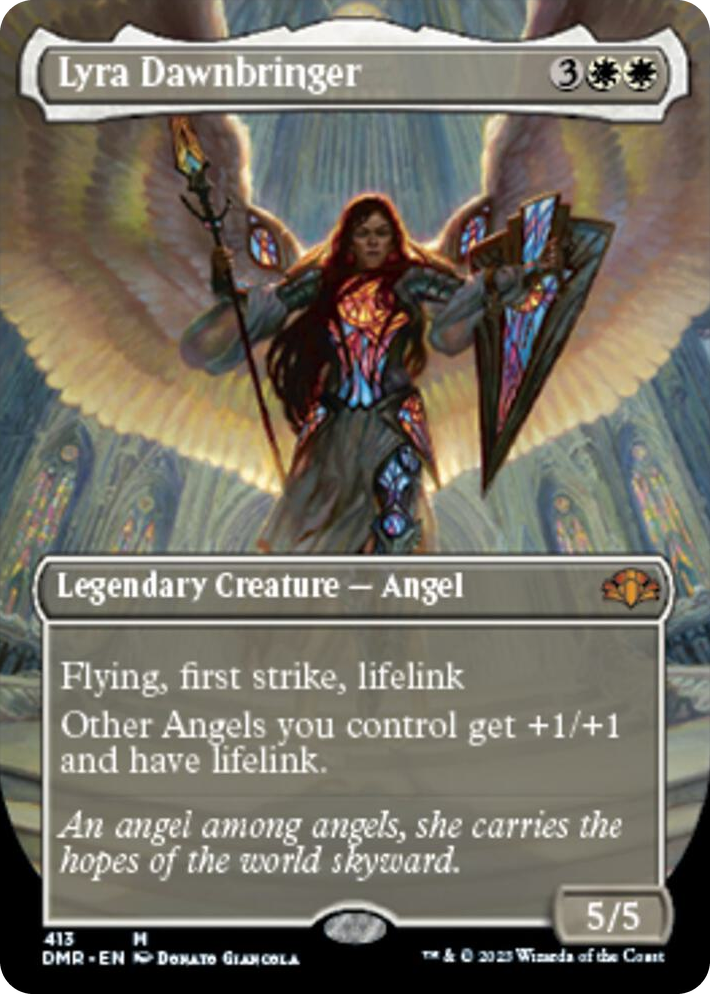 0413 Lyra Dawnbringer (Borderless) M Dominaria Remastered