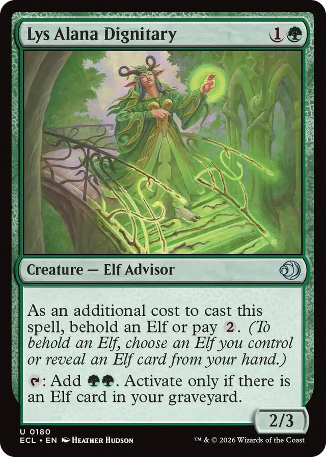 0180 Lys Alana Dignitary U Lorwyn Eclipsed