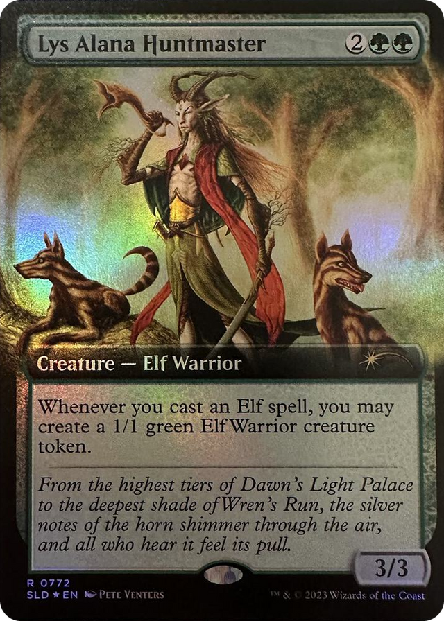 0772 Lys Alana Huntmaster (Extended Art) R Secret Lair Drop Series