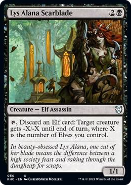 0050 Lys Alana Scarblade U Commander: Kaldheim