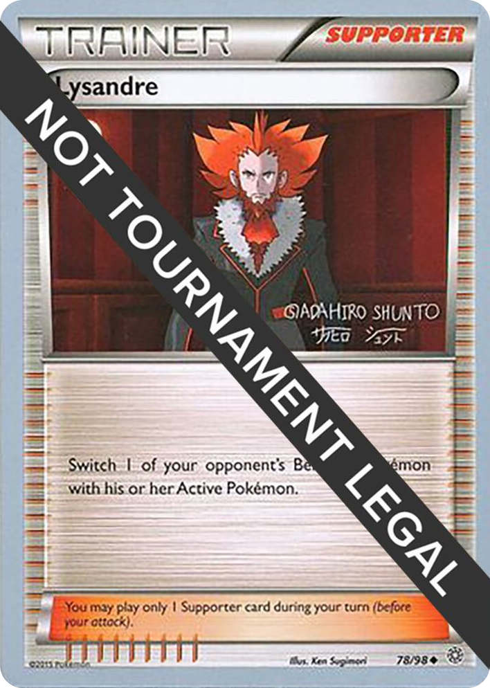0078 Lysandre - 2016 (Shunto Sadahiro) Uncommon World Championship Decks