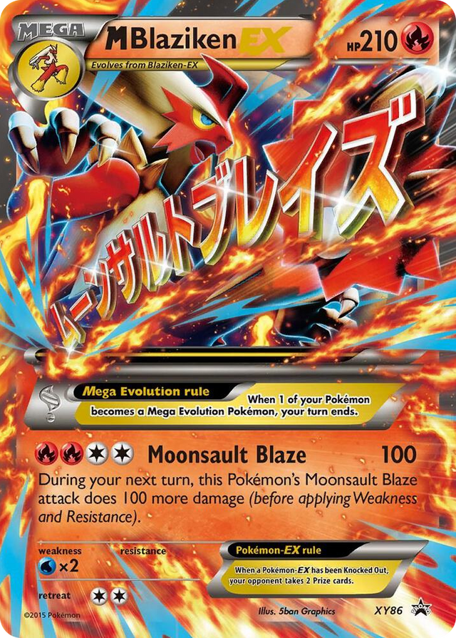 XY086 M Blaziken EX Promo XY Promos