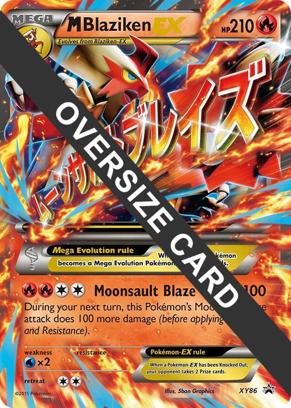XY086 M Blaziken EX - XY86 Promo Jumbo Cards