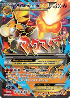 XY198 M Camerupt EX - XY198a Promo Alternate Art Promos
