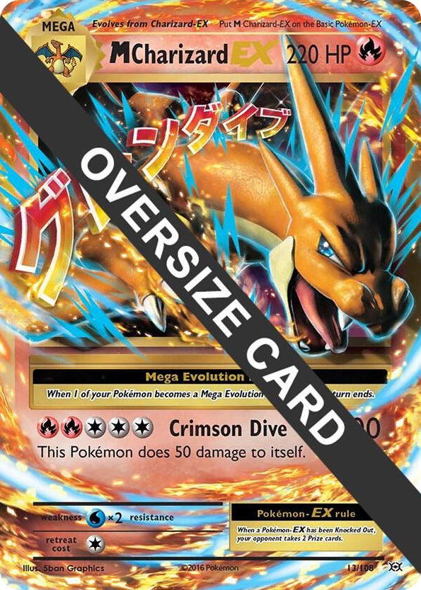 0013 M Charizard EX - 13/106 (Form Y) Promo Jumbo Cards