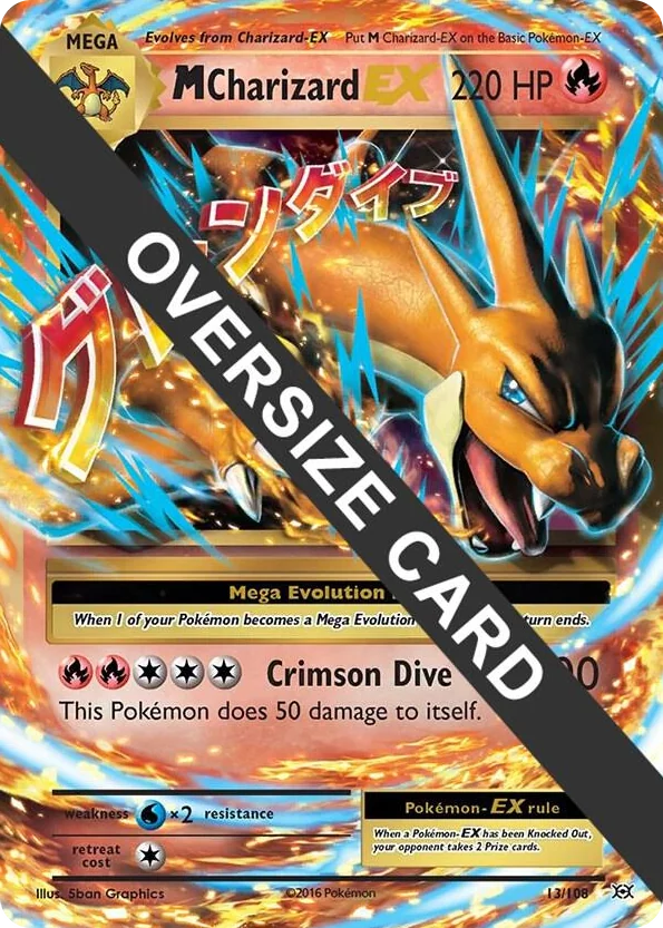 0013 M Charizard EX - 13/106 (Form Y) Promo Jumbo Cards