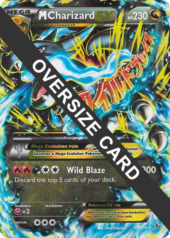 0069 M Charizard EX - 69/106 (Form X) Promo Jumbo Cards