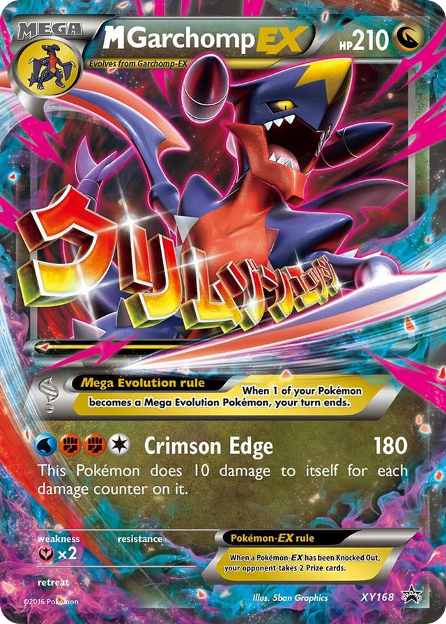 XY168 M Garchomp EX - XY168 Promo XY Promos