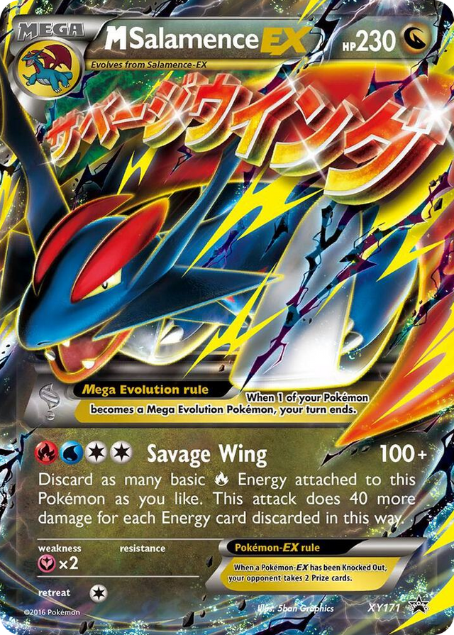 XY171 M Salamence EX - XY171 Promo XY Promos