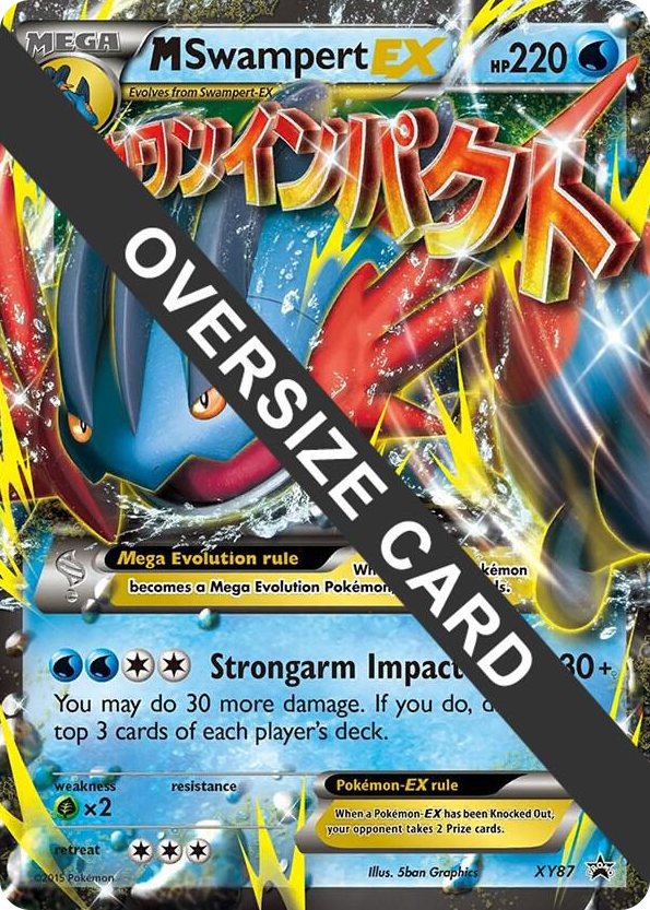 XY087 M Swampert EX - XY87 Promo Jumbo Cards