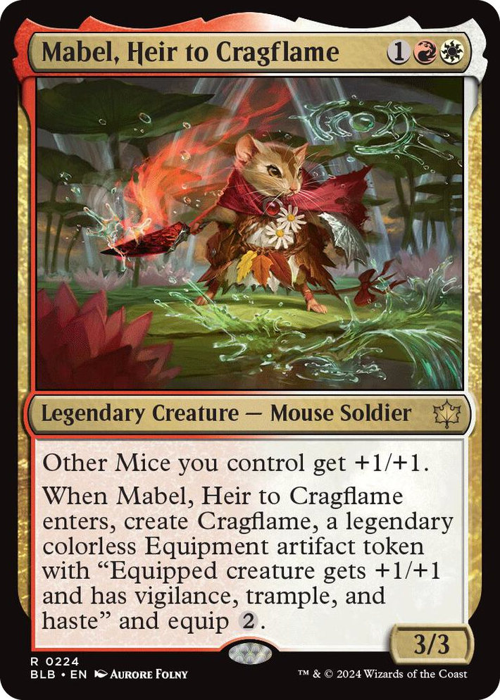0224 Mabel, Heir to Cragflame R Bloomburrow