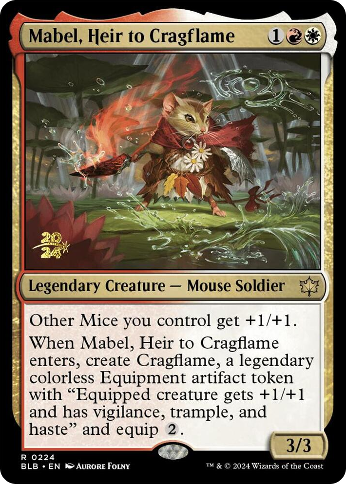 0224 Mabel, Heir to Cragflame R Prerelease Cards