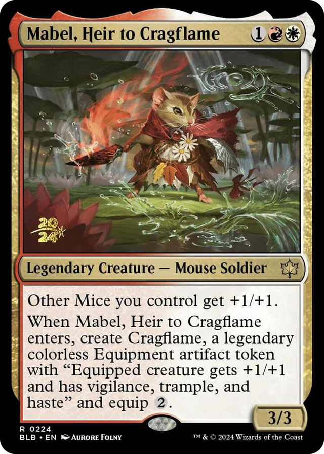 0224 Mabel, Heir to Cragflame R Prerelease Cards