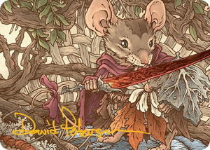 0045 Mabel, Heir to Cragflame Art Card (Gold-Stamped Signature) S Art Series: Bloomburrow