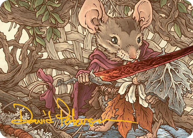 0045 Mabel, Heir to Cragflame Art Card (Gold-Stamped Signature) S Art Series: Bloomburrow