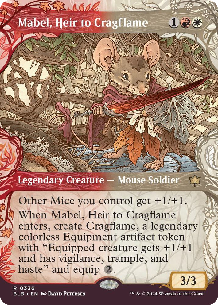 0336 Mabel, Heir to Cragflame (Showcase) R Bloomburrow