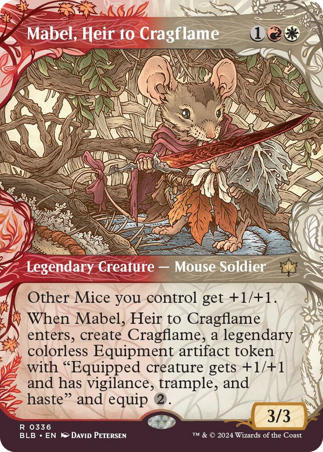 0336 Mabel, Heir to Cragflame (Showcase) R Bloomburrow