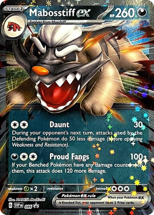 0086 Mabosstiff ex - 086 Promo Scarlet & Violet Promo Cards