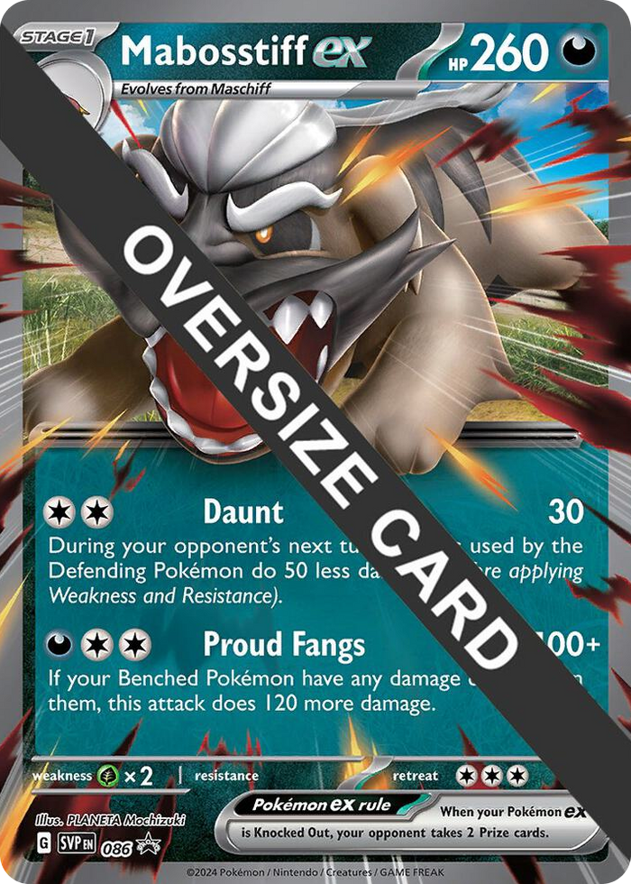 0086 Mabosstiff ex - Jumbo Card Promo Jumbo Cards