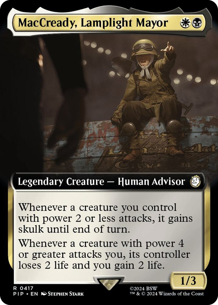 0417 MacCready, Lamplight Mayor (Extended Art) R Universes Beyond: Fallout