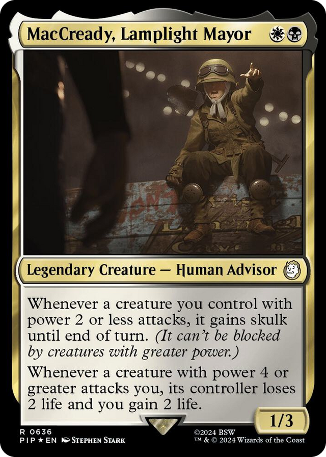 0636 MacCready, Lamplight Mayor (Surge Foil) R Universes Beyond: Fallout