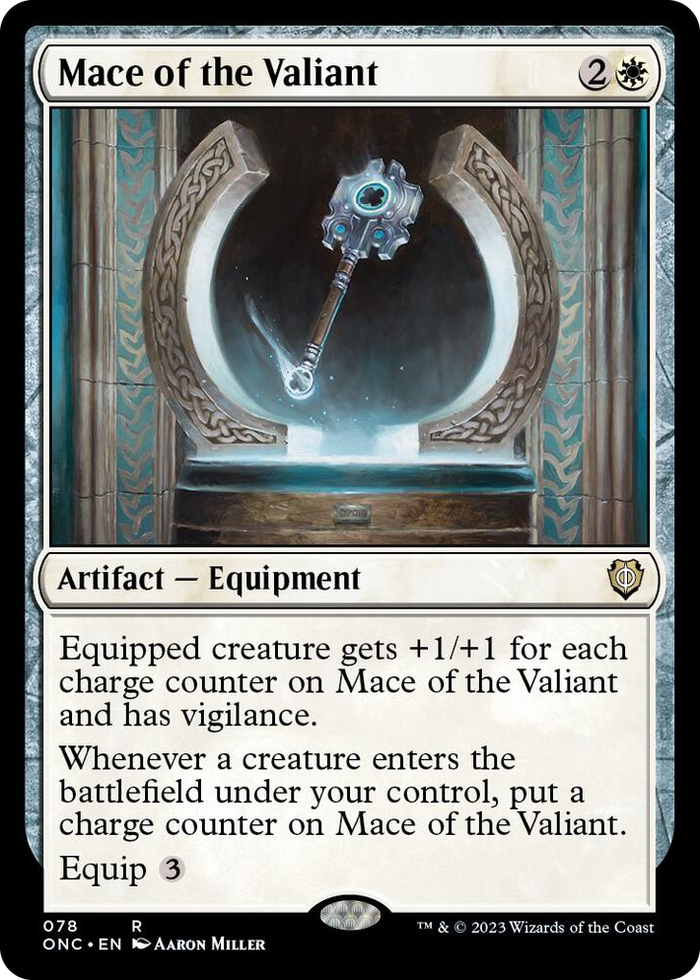 Mace of the Valiant #78 R - Commander: Phyrexia: All Will Be One Pokemon card