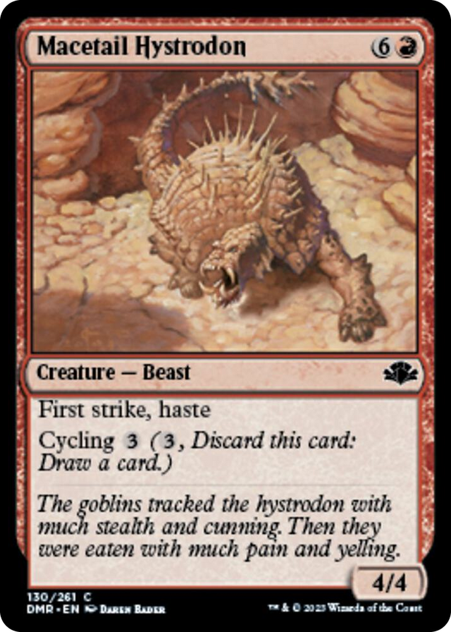 0130 Macetail Hystrodon C Dominaria Remastered