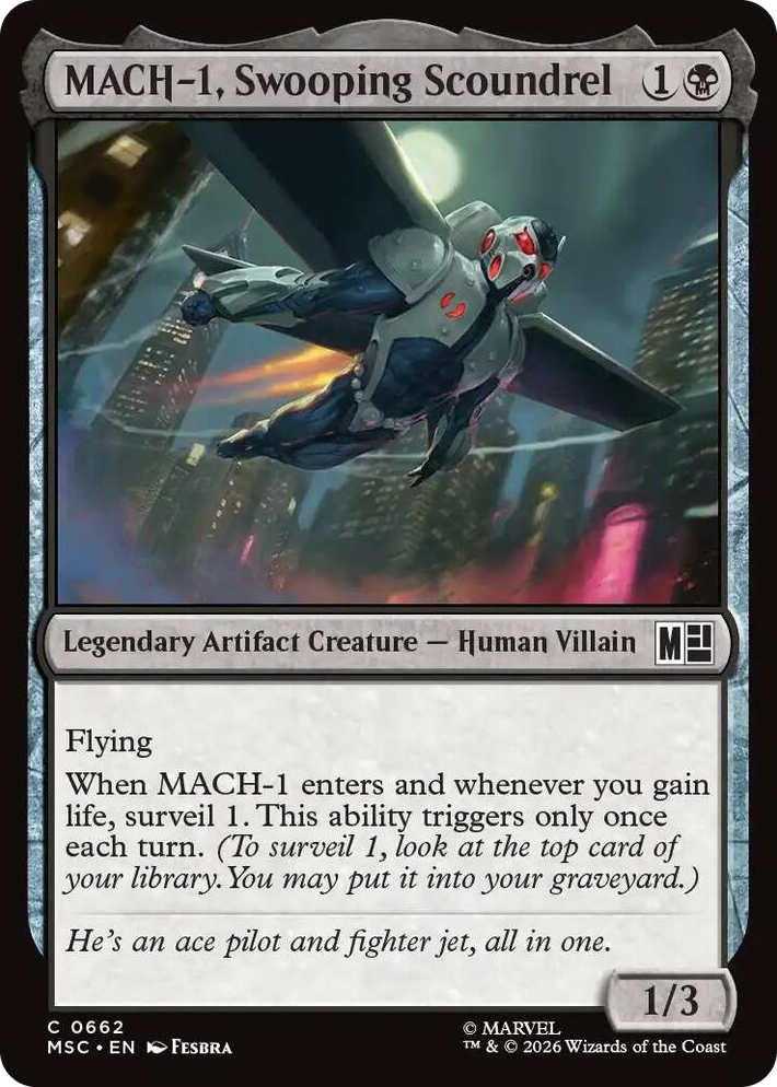 0662 MACH-1, Swooping Scoundrel C Commander: Marvel Super Heroes