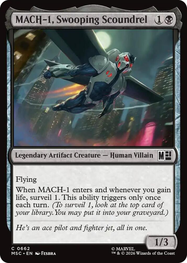 0662 MACH-1, Swooping Scoundrel C Commander: Marvel Super Heroes