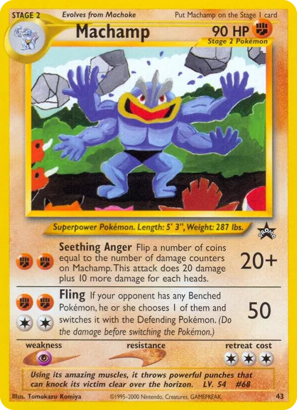 0043 Machamp Promo WoTC Promo