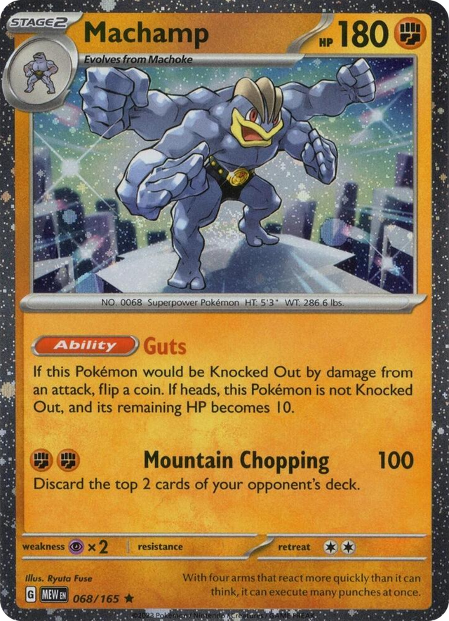 0068 Machamp 068/165 (Cosmos Holo) Rare Miscellaneous Cards & Products