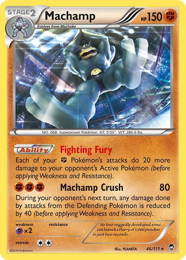 0046 Machamp - 46/111 (XY Furious Fists) Rare Deck Exclusives