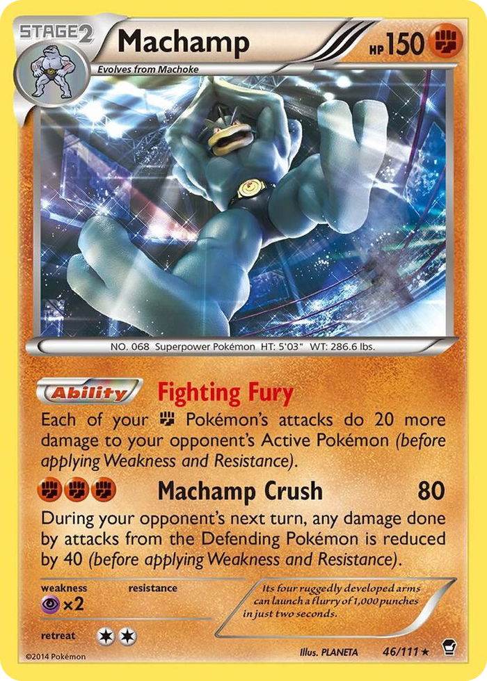 0046 Machamp - 46/111 (XY Furious Fists) Rare Deck Exclusives