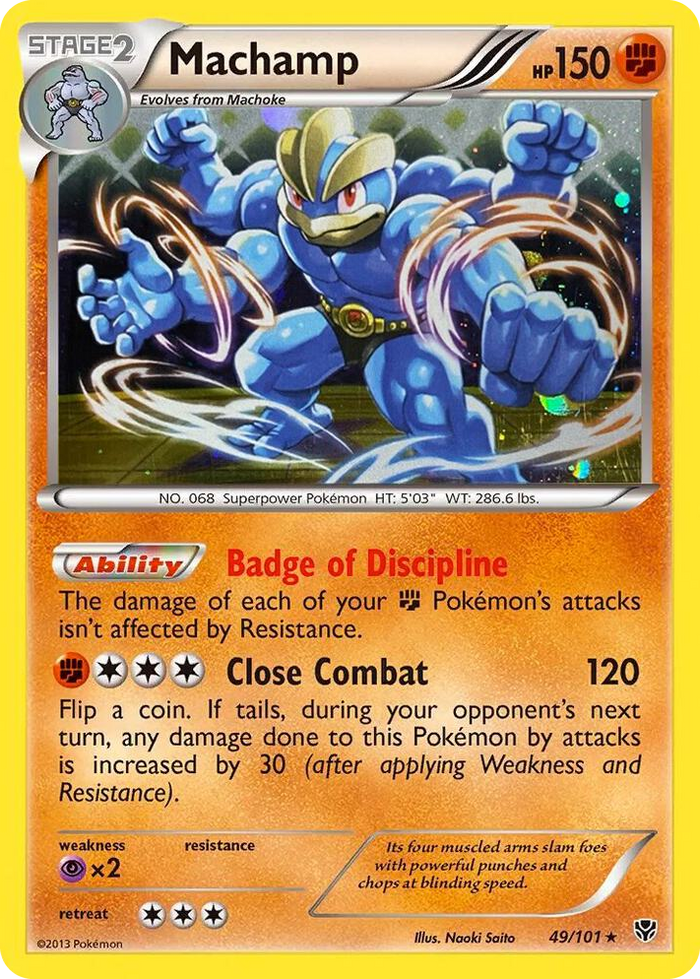0049 Machamp - 49/101 (Cosmos Holo) Promo Blister Exclusives