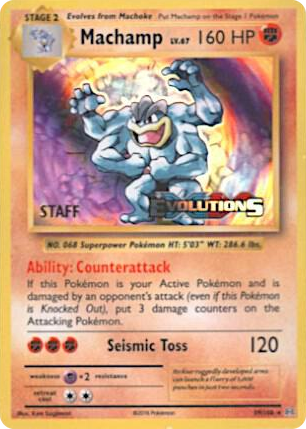 0059 Machamp - 59/108 (Prerelease) [Staff] Promo XY Promos