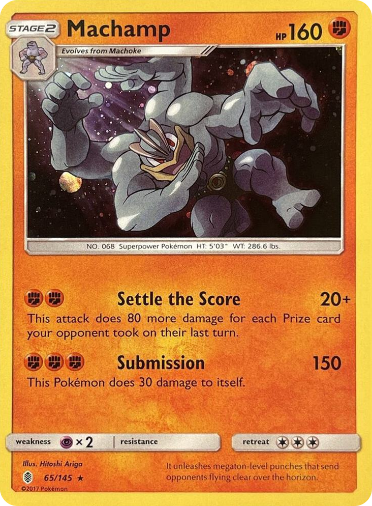 0065 Machamp - 65/145 (Cosmos Holo) Promo Blister Exclusives