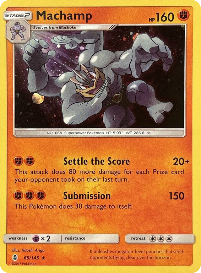 0065 Machamp - 65/145 (Cosmos Holo) Promo Blister Exclusives